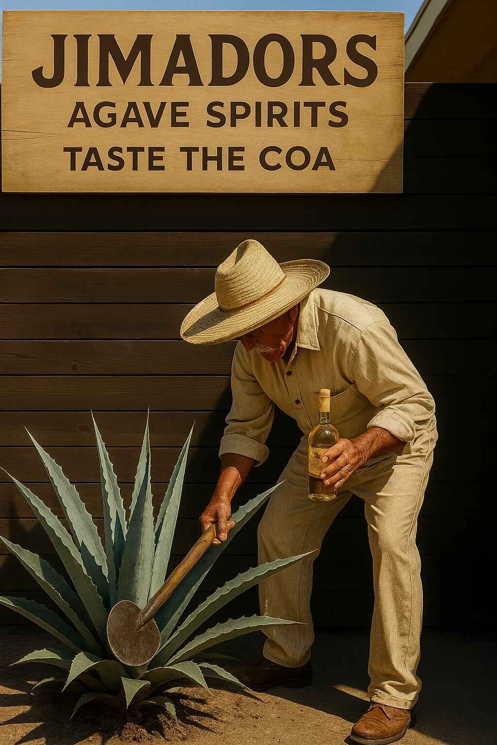 Agave harvesting scene 4