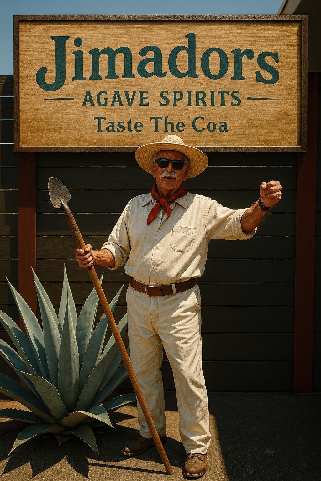 Agave harvesting scene 3