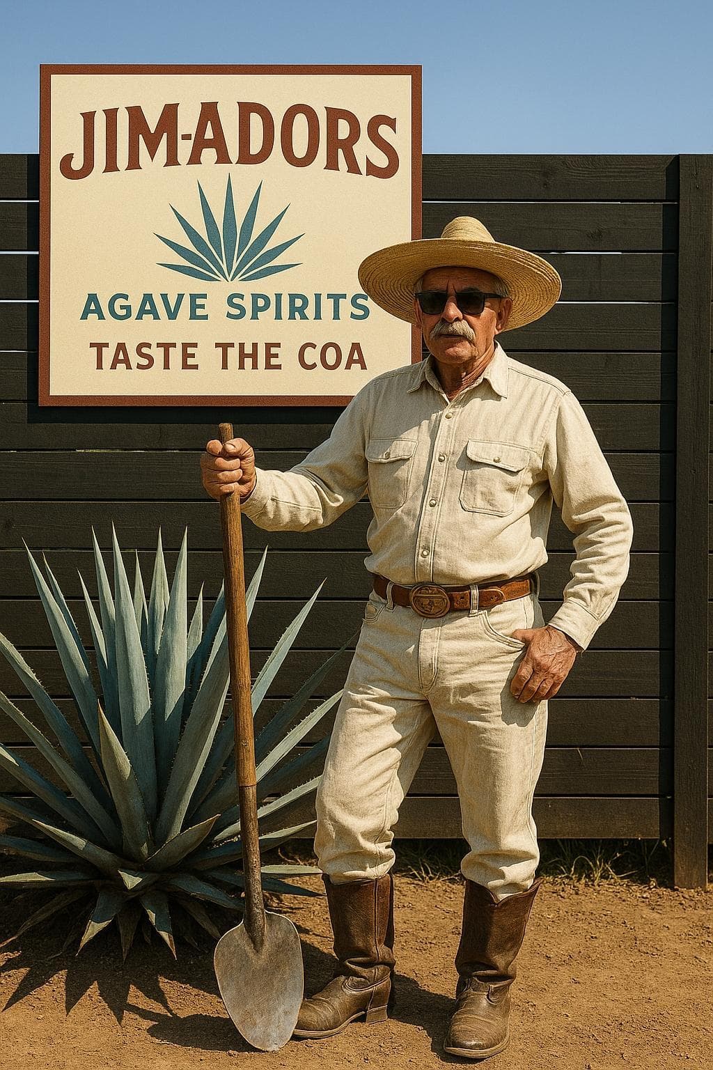 Agave harvesting scene 2