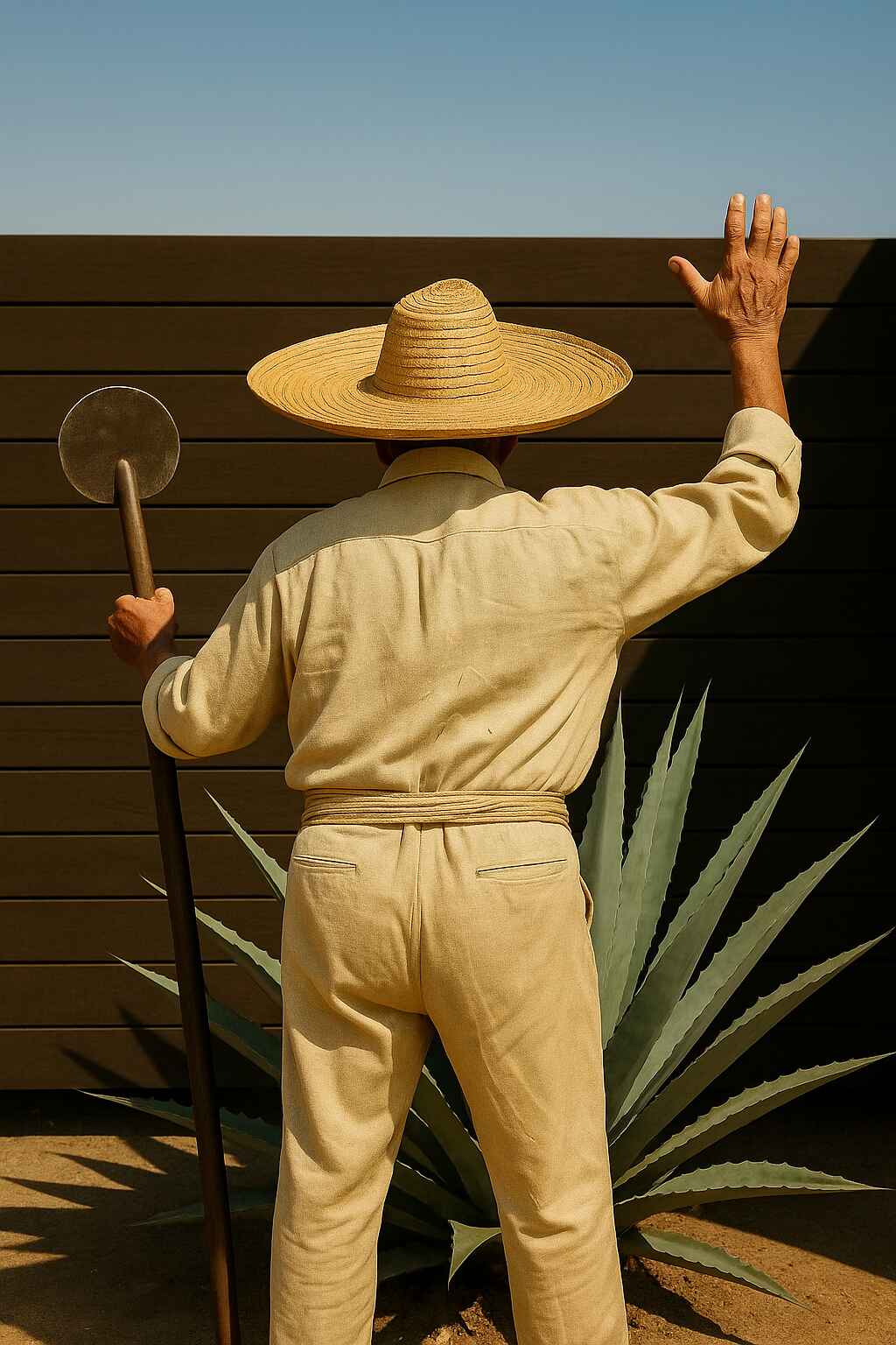 Agave harvesting scene 6